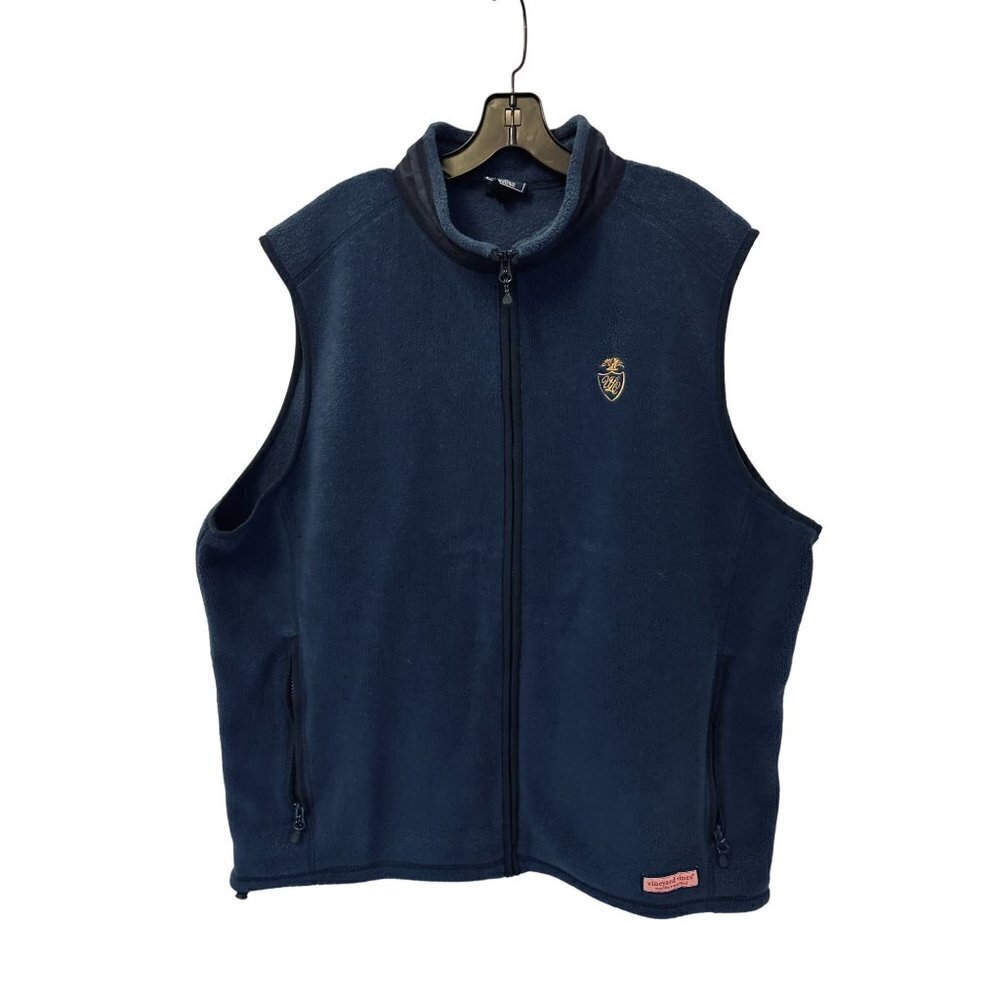 Vineyard Vines Martha' Vineyard Full Zip Vest Blue Size XLarge